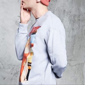 Forever21 Baywatch lifeguard oversized crewneck